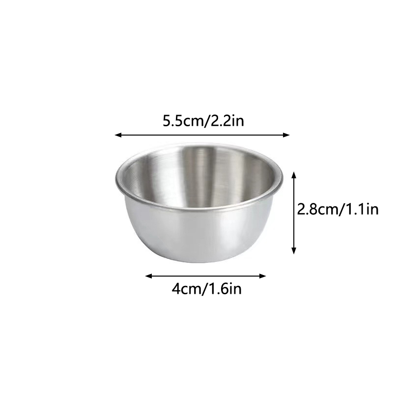 Sauce Dipping Cup - △ Prato Pequeno de Aço Inoxidável