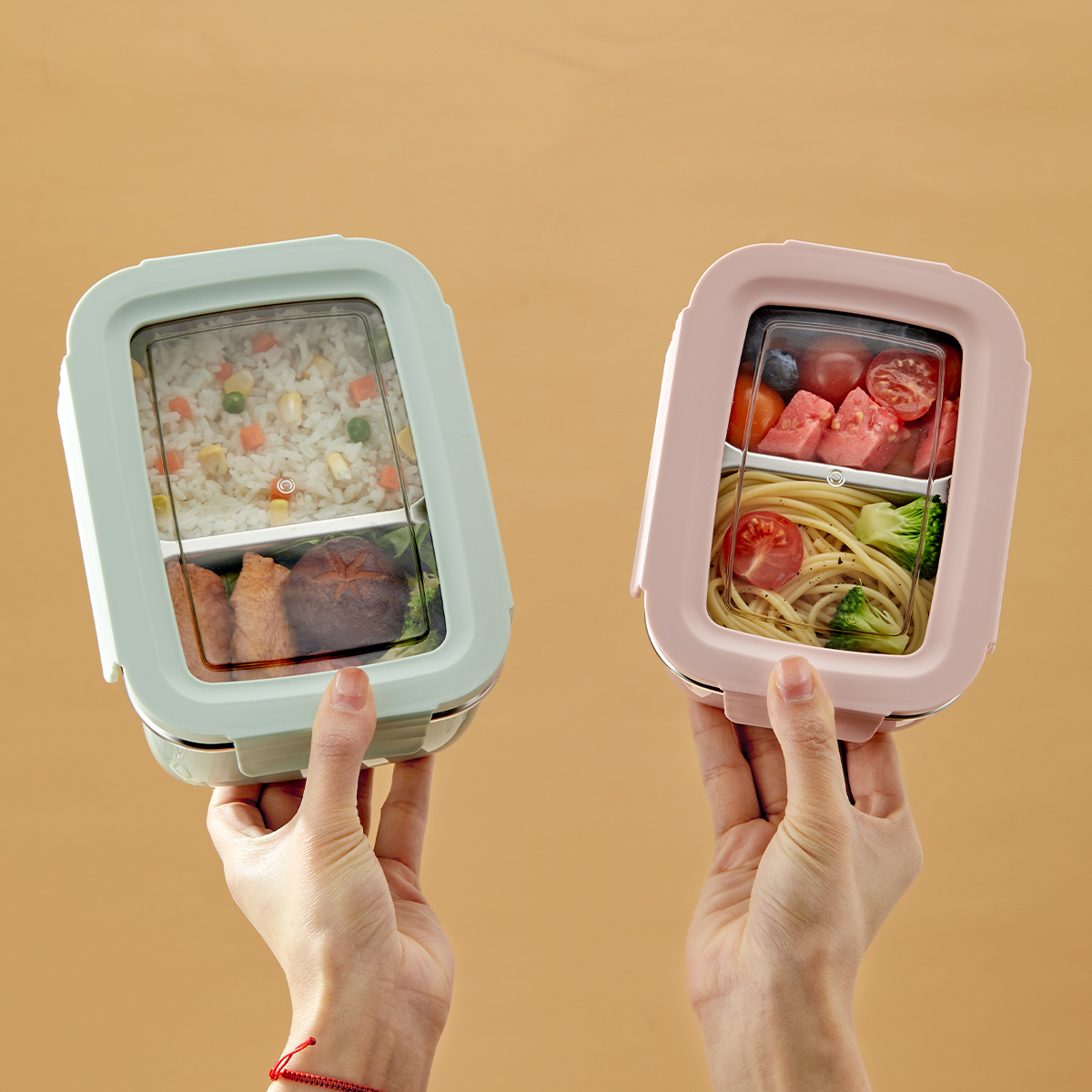 Meal Prep Bowl - Microondas 304 compartimento de aço inoxidável