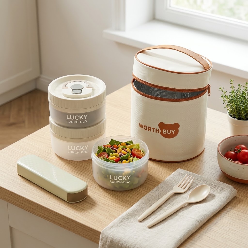 Meal Prep Or Prep Meal - Caixa de Almoço Redonda Bento, Caixa