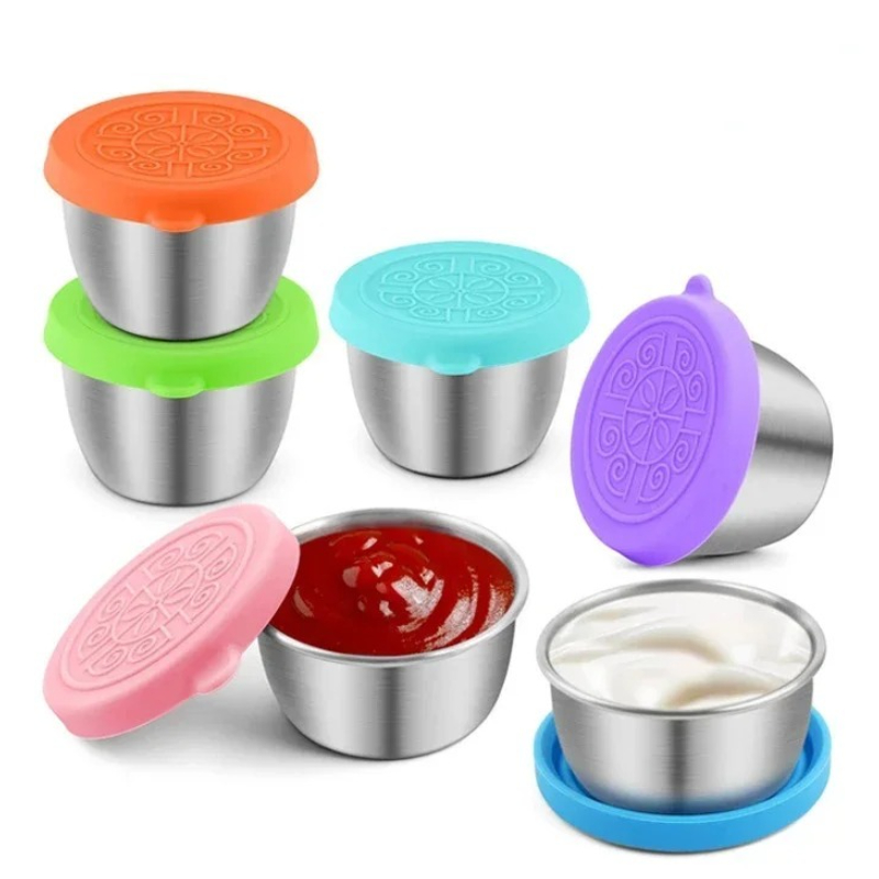 6 pc/set 304 aço inoxidável me - Sauce Dipping Cup avaliação e preço