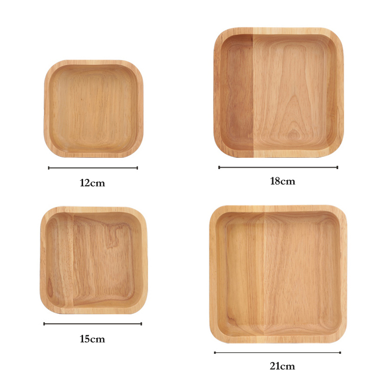 Square Wood Bowl for Fruit Sal - Meal Prep Bowl avaliação e preço