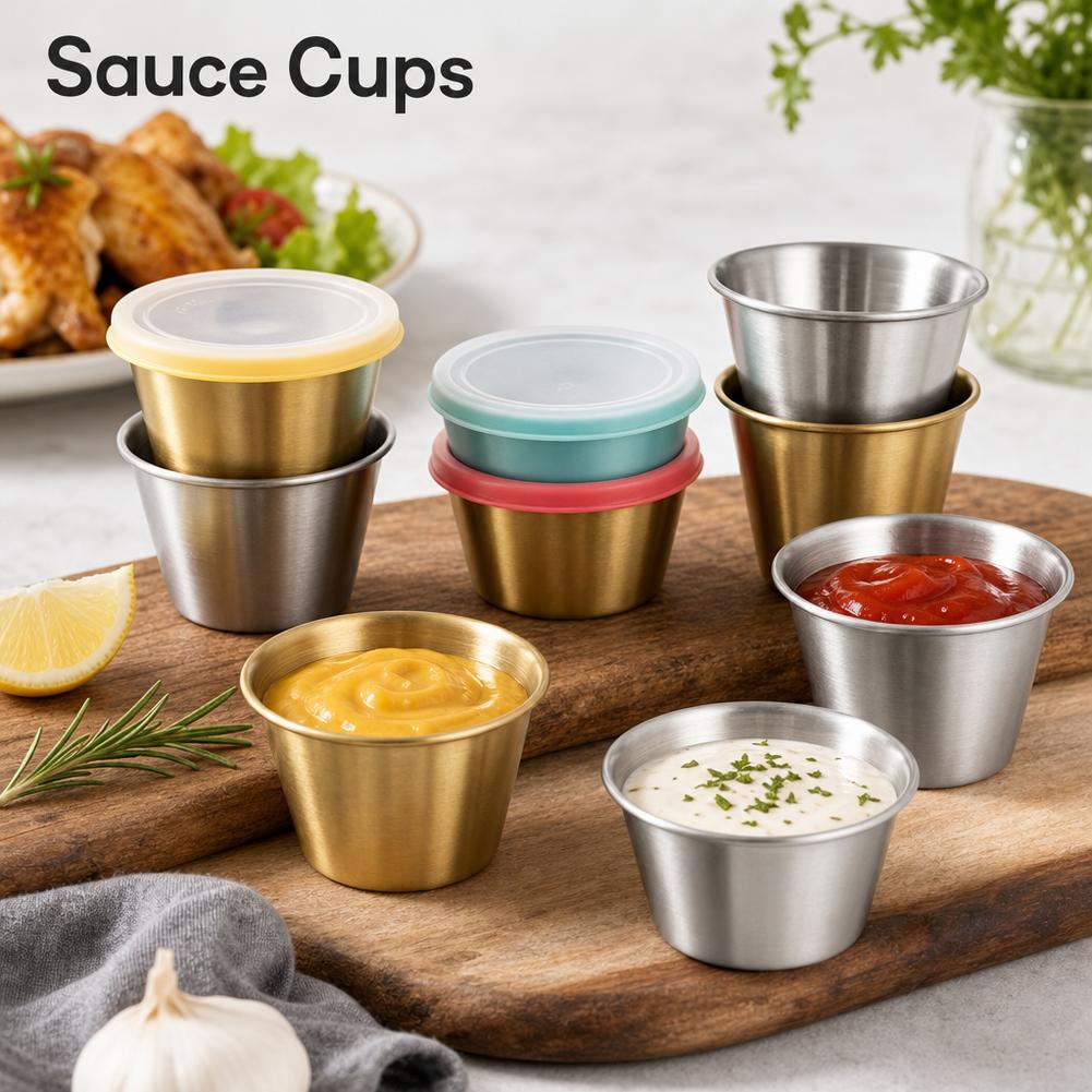 Copos de molho de aço inoxidáv - Sauce Dipping Cup avaliação e preço