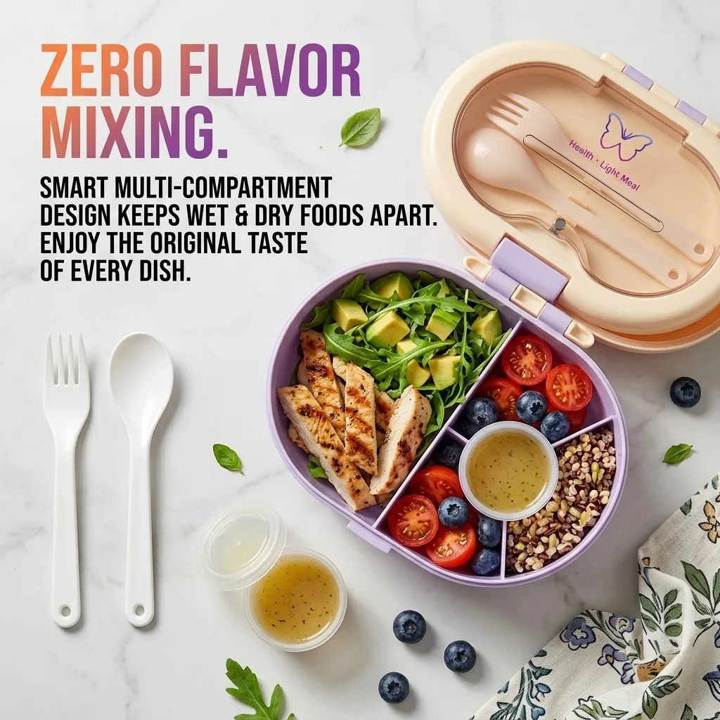 Caixa de almoço portátil com d - Meal Prep Or Prep Meal avaliação e preço