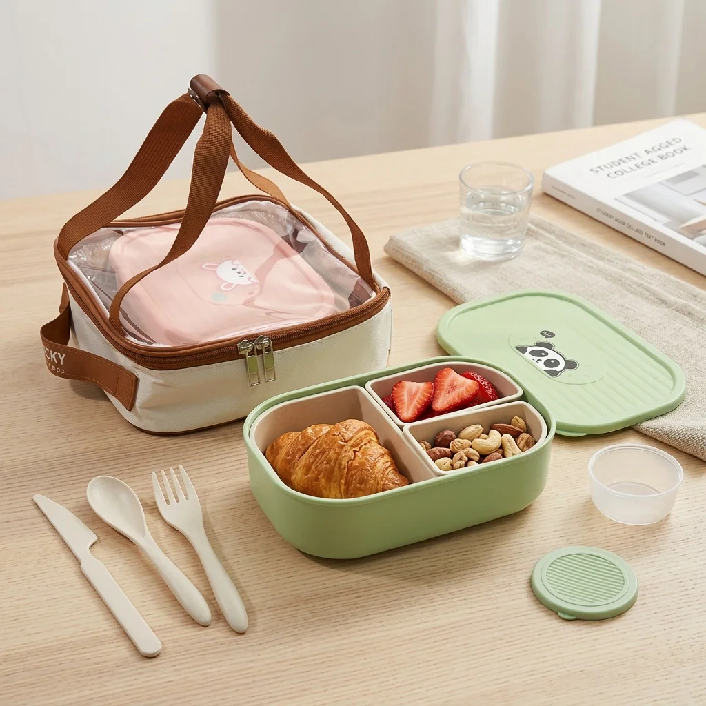 Marmita infantil com tampa, 3  - Meal Prep Or Prep Meal avaliação e preço