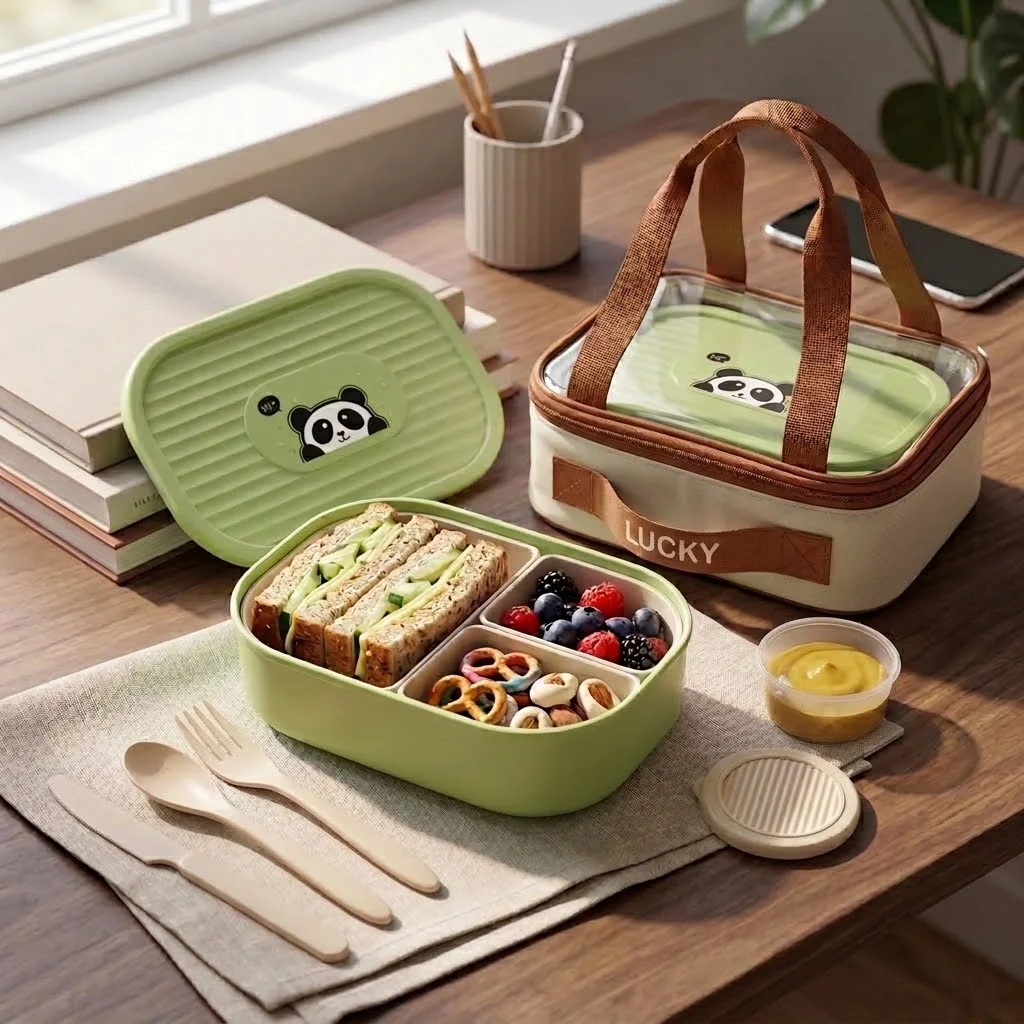 Marmita infantil com tampa, 3  - Meal Prep Or Prep Meal avaliação e preço