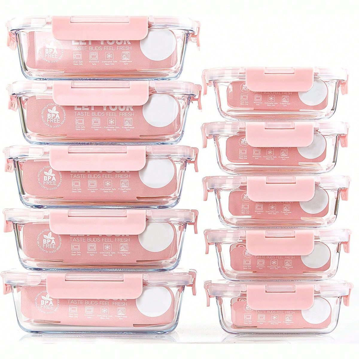 Conjunto de 10 Recipientes de  - Meal Prep Kitchen avaliação e preço
