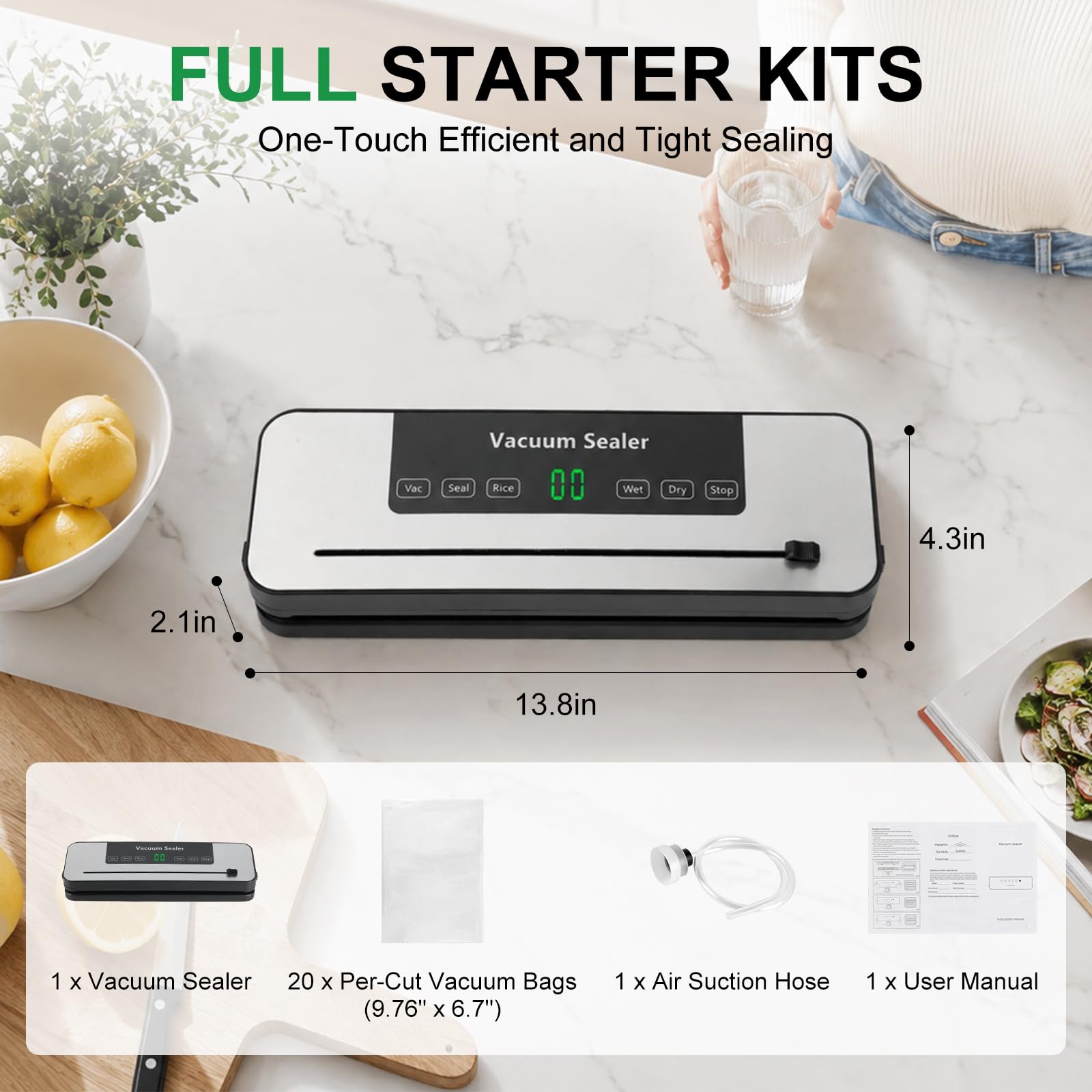 Máquina Seladora a Vácuo para  - Meal Prep With Rice avaliação e preço