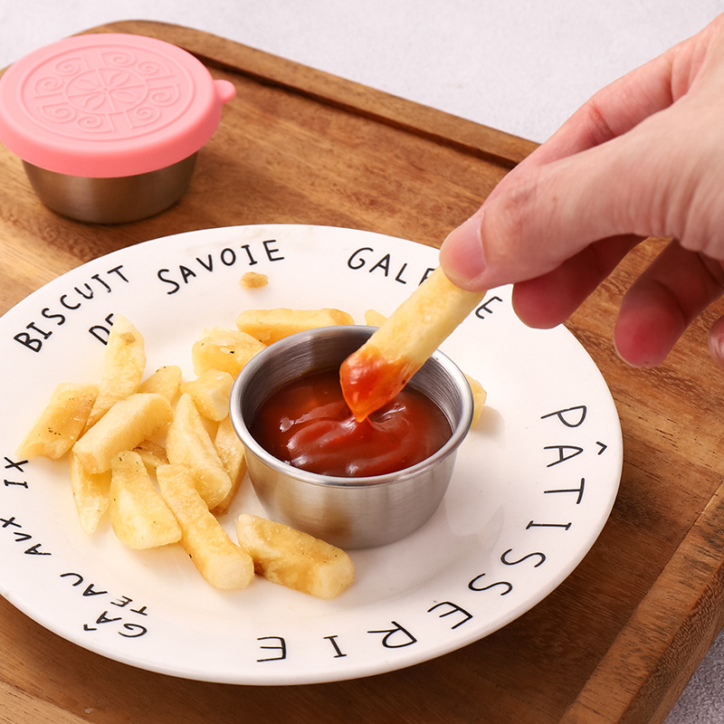 1/4 pçs de aço inoxidável merg - Sauce Dipping Cup avaliação e preço