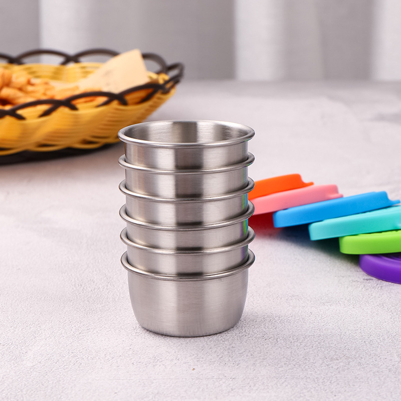 1/4 pçs de aço inoxidável merg - Sauce Dipping Cup avaliação e preço