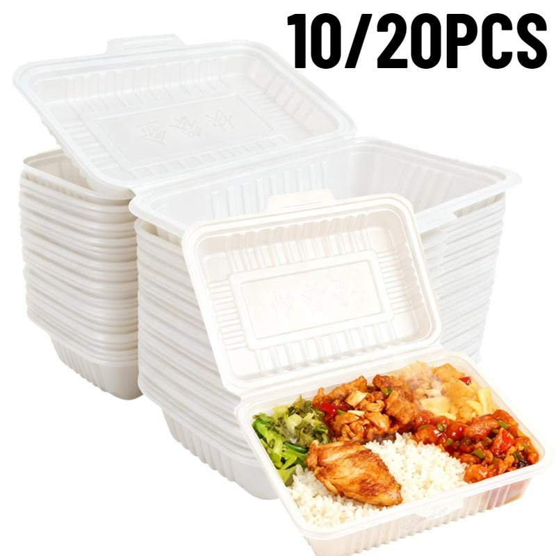 10/20 pçs lancheiras descartáv - Meal Prep Bowl avaliação e preço