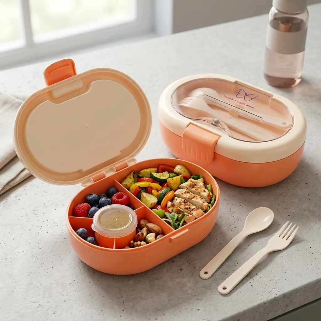 Caixa de almoço tipo bento em  - Meal Prep Or Prep Meal avaliação e preço